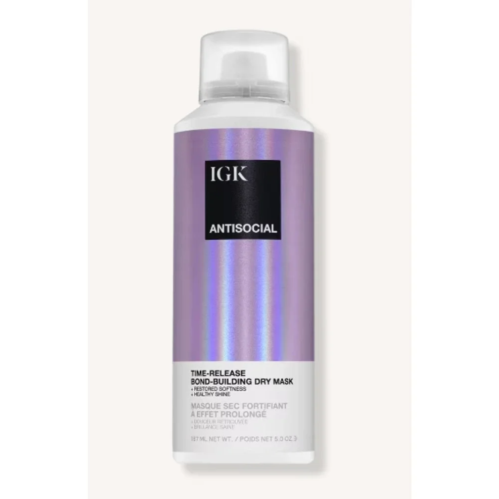 IGK Antisocial Bond‑Building Dry Hair Mask – Strengthen & Repair – 6.3 oz